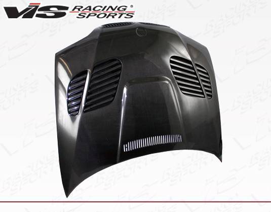 2002-2005 BMW 3 SERIES E46 4 doors GTR Style Carbon Fiber Black Hood-3