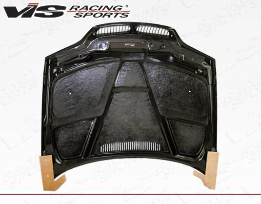2002-2005 BMW 3 SERIES E46 4 doors GTR Style Carbon Fiber Black Hood-5