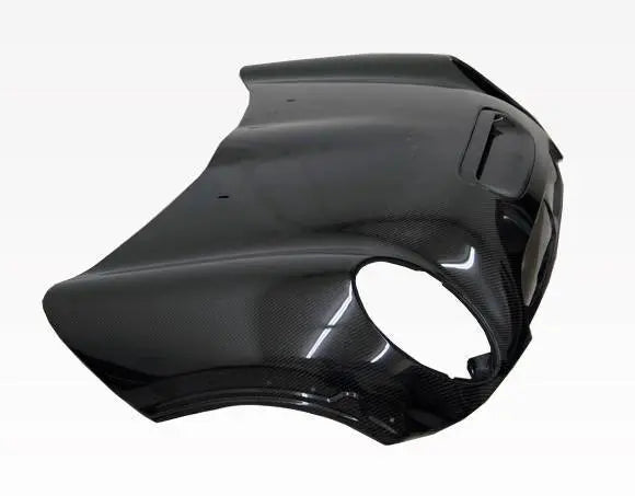 2002-2006 BMW Mini Cooper 2 doors OEM Style Carbon Fiber Black Hood-3
