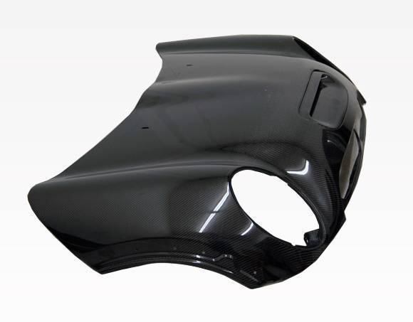 2002-2006 BMW Mini Cooper 2 doors OEM Style Carbon Fiber Black Hood-3