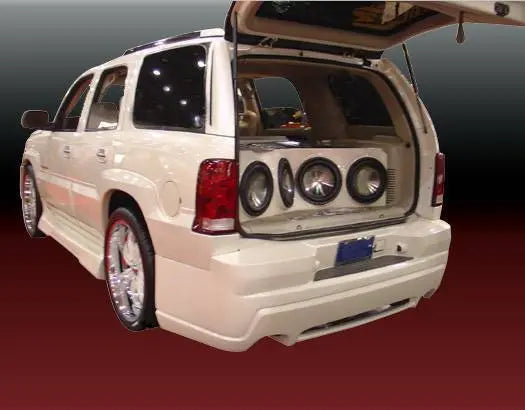 2002-2006 Cadillac Escalade 4 doors OUTCAST 2 Style FRP Primer Side Skirts-2