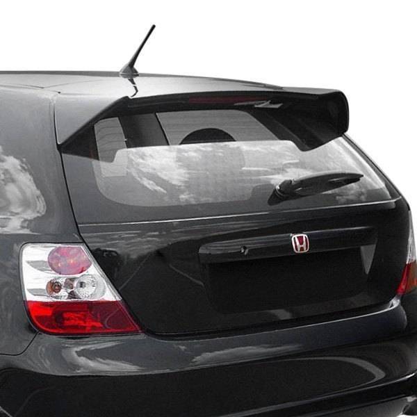 2002-2005 Honda Civic Hatchback TECHNO R Style FRP Primer Spoiler-6