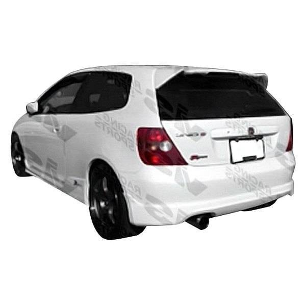 2002-2005 Honda Civic Hatchback Type R Style FRP Primer Rear Lip-1
