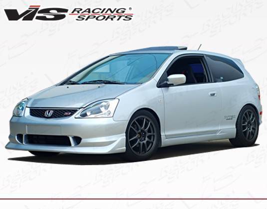 2002-2005 Honda Civic Hatchback FRP Primer Front Lip-1