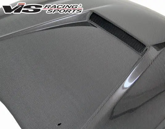 2002-2004 Nissan Altima 4 doors INVADER Style Carbon Fiber Black Hood-5