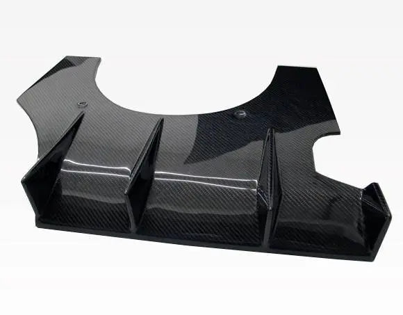 2002-2007 Subaru WRX 4 doors SPIKE Style Carbon Fiber Black Diffuser-4