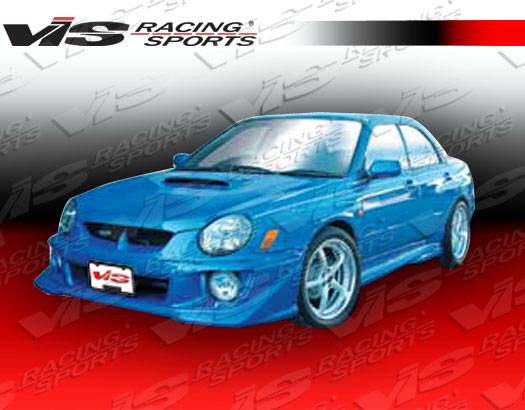 2002-2003 Subaru WRX 4 doors ZYCLONE 2 Style FRP Primer Full Kit-1