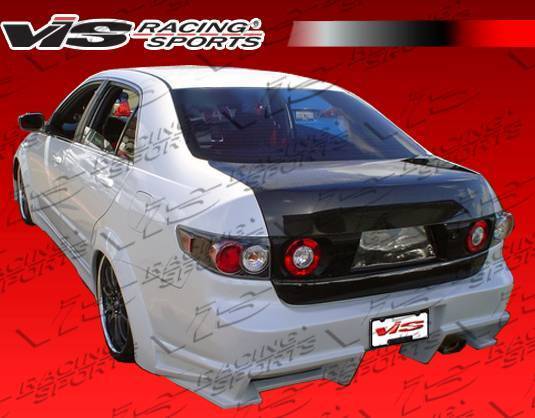 2003-2005 Honda Accord 4 doors BALLISTIX Style FRP Primer Rear Bumper-3