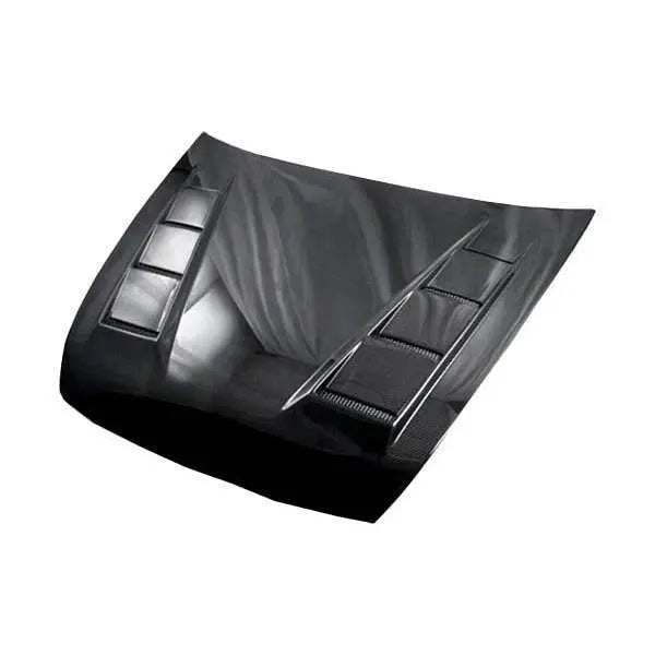 2003-2007 Honda Accord 4 doors TERMINATOR Style Carbon Fiber Black Hood-1