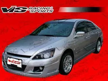 2003-2007 Honda Accord 4 doors VIP Style FRP Primer Side Skirts-1