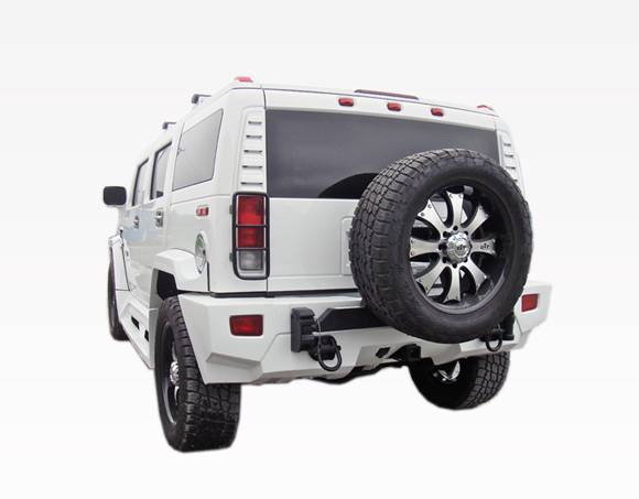 2003-2009 Hummer H2 4 doors JPC Style POLYURETHANE Black Full Kit-6