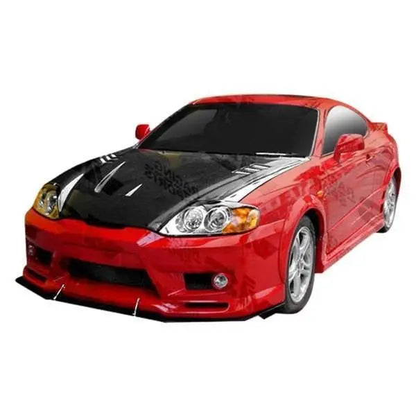 2003-2006 Hyundai Tiburon 2 doors GT Sport Style FRP Primer Side Skirts-1