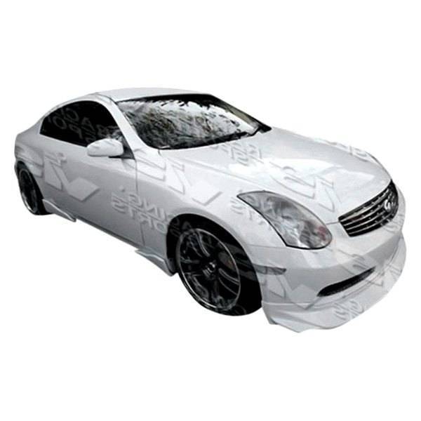 2003-2007 Infiniti G35 2 doors INVADER Style FRP Primer Front Lip-1