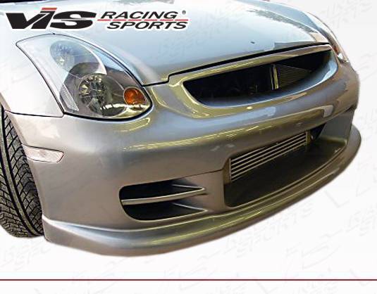 2003-2007 Infiniti G35 2 doors TERMINATOR Style FRP Primer Front Bumper-2
