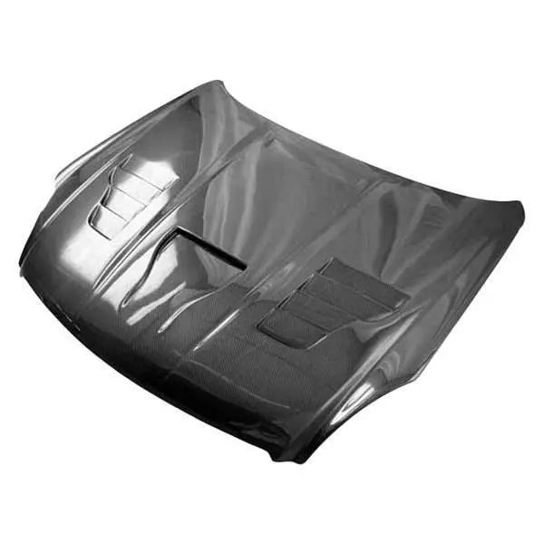 2003-2007 Infiniti G35 2 doors Invader 3 Style Carbon Fiber Black Hood-1