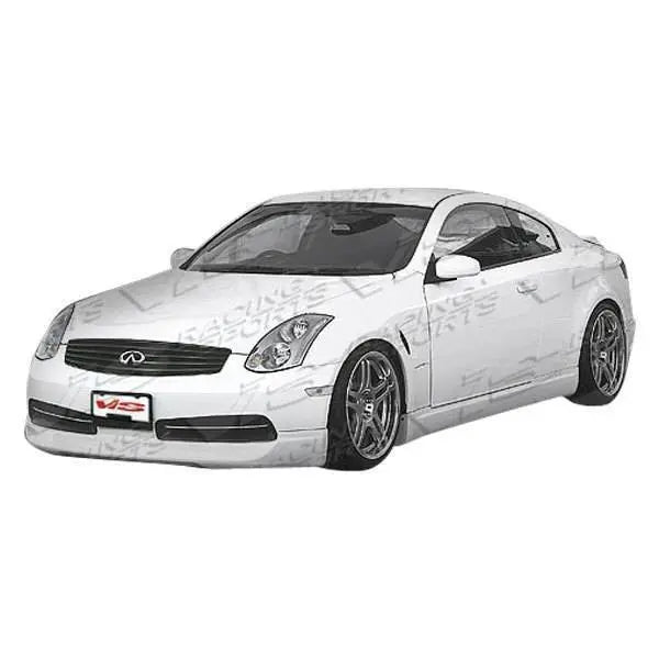 2003-2007 Infiniti G35 2 doors WINGS Style FRP Primer Side Skirts-1