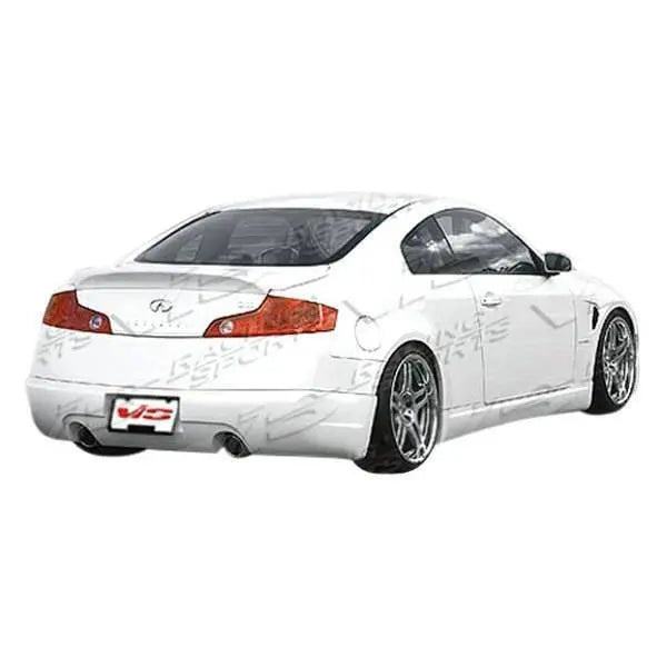 2003-2007 Infiniti G35 2 doors WINGS Style FRP Primer Side Skirts-2
