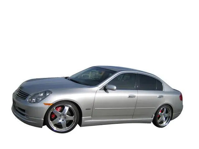 2003-2006 Infiniti G35 4 doors VIP Style FRP Primer Side Skirts-1