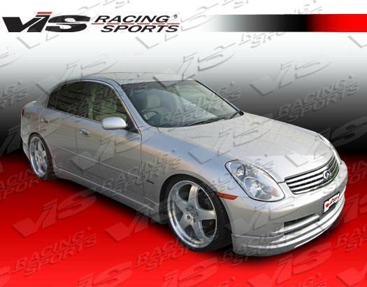 2003-2004 Infiniti G35 4 doors VIP Style FRP Primer Front Lip-4