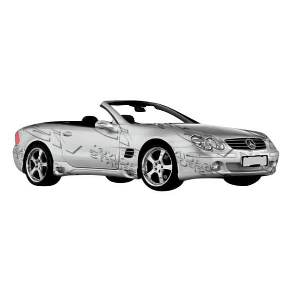 2003-2008 Mercedes Sl R230 2 doors LASER Style FRP Primer Full Kit-1