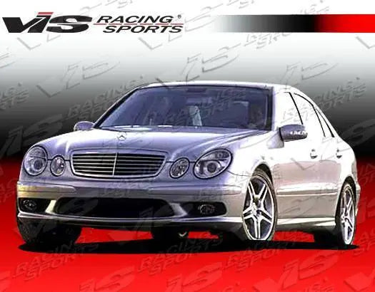 2003-2009 Mercedes E Class W211 4 doors EURO TECH Style FRP Primer Side Skirts-1