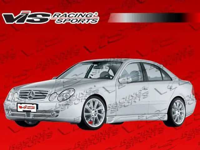 2003-2009 Mercedes E Class W211 4 doors LASER F1 Style FRP Primer Side Skirts-2