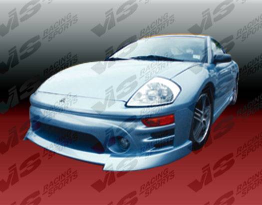 2003-2005 Mitsubishi Eclipse 2 doors Carbon Fiber Black Front Lip-1