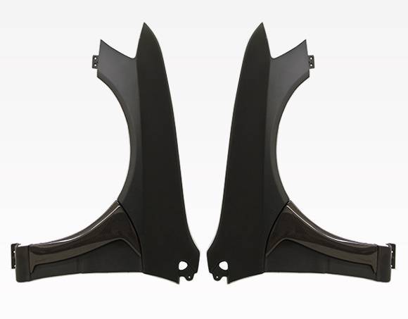 2003-2007 Mitsubishi EVO 8 EVO 9 FVS Style FRP Carbon Fiber Black Fenders-2
