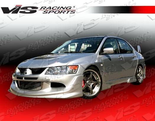 2003-2005 Mitsubishi EVO 8 4 doors INVADER Style FRP Primer Front Lip-1