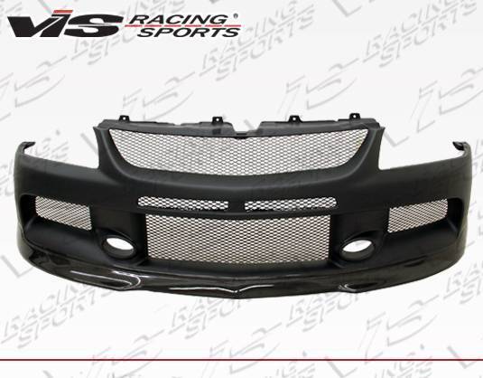 2003-2007 Mitsubishi EVO 8 EVO 9 4 doors MR Style FRP Carbon Fiber Black Front Bumper-1