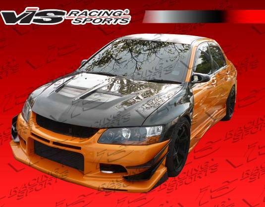 2003-2007 Mitsubishi EVO 8 EVO 9 4 doors VTX Style FRP Primer Front Bumper-1