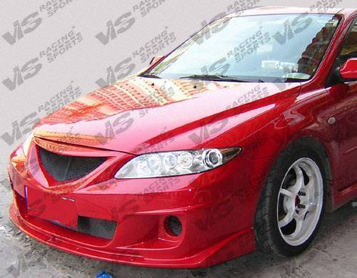 2003-2007 Mazda 6 4 doors CYBER Style FRP Primer Front Bumper-2