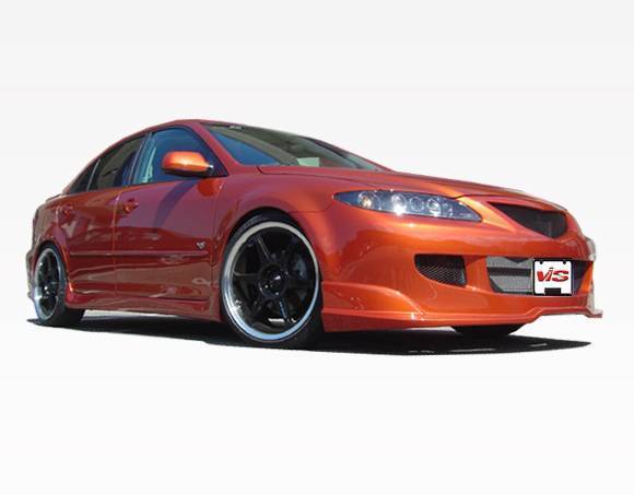 2003-2007 Mazda 6 4 doors FUZION Style FRP Primer Front Bumper-1