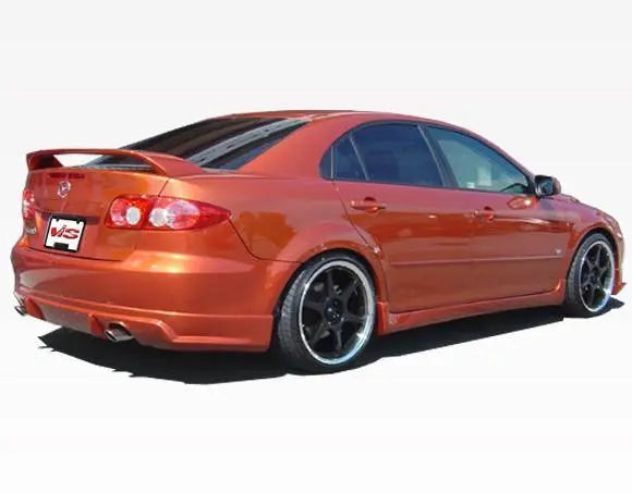 2003-2007 Mazda 6 4 doors FUZION Style FRP Primer Side Skirts-1