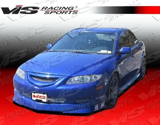 2003-2007 Mazda 6 4 doors TECHNO R Style FRP Primer Side Skirts-1