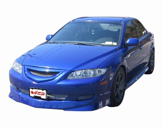 2003-2007 Mazda 6 4 doors TECHNO R Style FRP Primer Full Kit-1