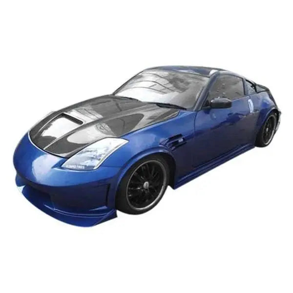 2003-2008 Nissan 350Z 2 doors Astek Style FRP Primer Side Skirts-1