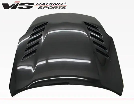 2003-2008 Nissan 350Z 2 doors Astek Style Carbon Fiber Black Hood-1