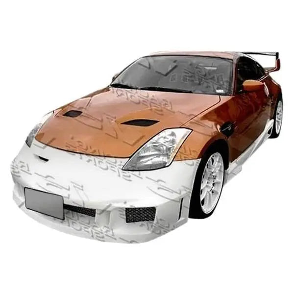 2003-2008 Nissan 350Z 2 doors FUZION Style FRP Primer Side Skirts-1