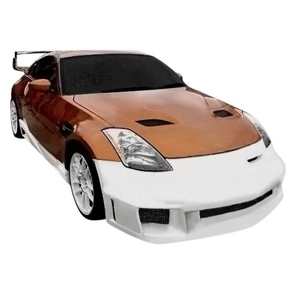 2003-2008 Nissan 350Z 2 doors FUZION Style FRP Primer Full Kit-1
