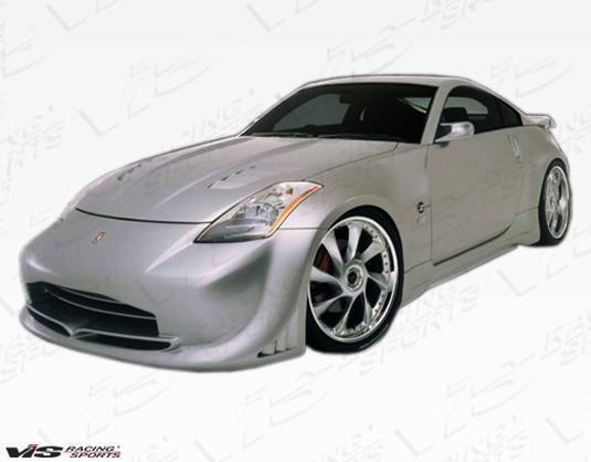 2003-2008 Nissan 350Z 2 doors INVADER 2 Style FRP Primer Front Bumper-1