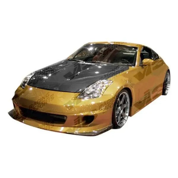 2003-2008 Nissan 350Z 2 doors SPIKE Style FRP Primer Side Skirts-1