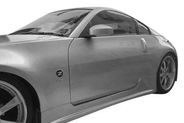 2003-2008 Nissan 350Z 2 doors WINGS Style FRP Primer Side Skirts-1