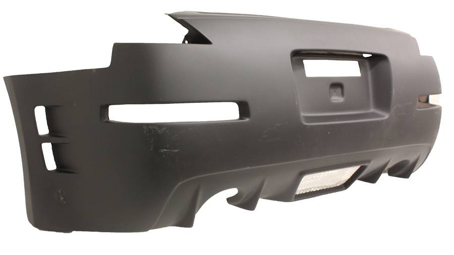 2003-2008 Nissan 350Z 2 doors Z Speed Style FRP Black Rear Bumper-2
