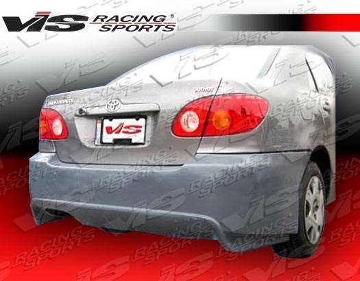 2003-2008 Toyota Corolla 4 doors CYBER Style FRP Primer Rear Bumper-1