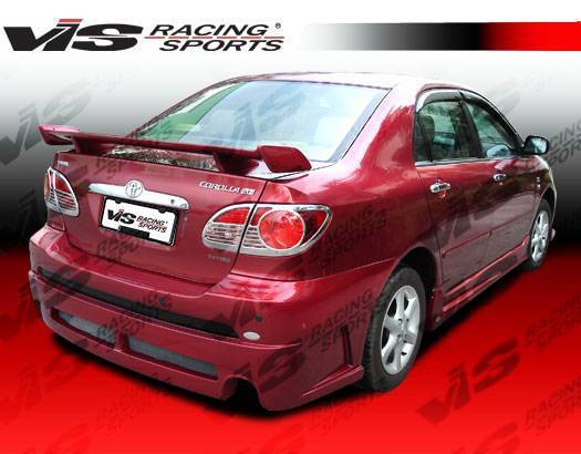 2003-2008 Toyota Corolla 4 doors FUZION Style FRP Primer Rear Bumper-2