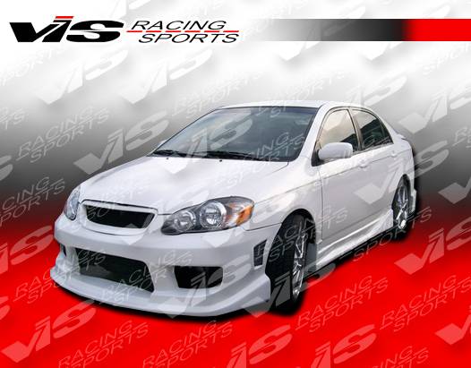 2003-2008 Toyota Corolla 4 doors STRIKER Style FRP Primer Full Kit-1
