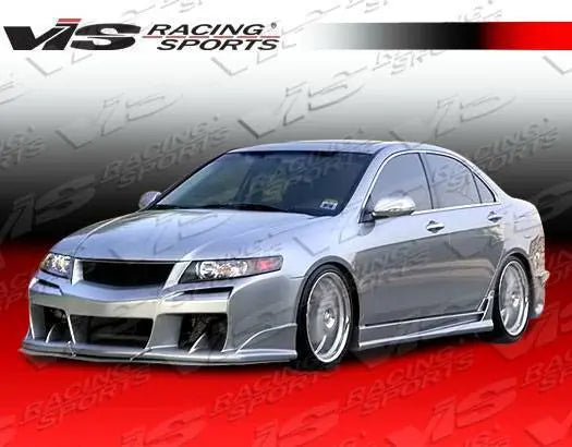 2004-2008 Acura TSX 4 doors LASER Style FRP Primer Side Skirts-2