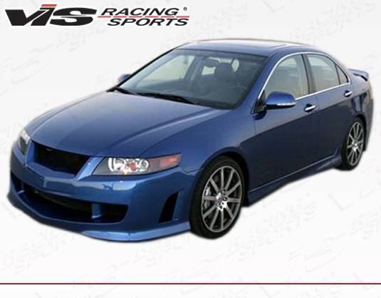 2004-2005 Acura TSX 4 doors TECHNO R Style FRP Primer Front Bumper-5