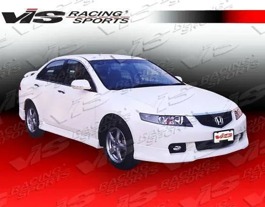 2004-2008 Acura TSX 4 doors TYPE-R 2 Style FRP Primer Side Skirts-1